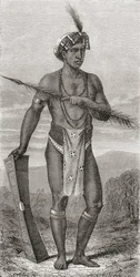 Un natif de Manado, Célèbes, de 